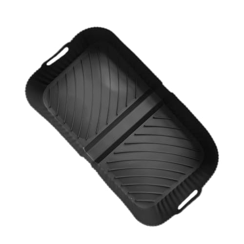 POPETPOP Thickened Silicone Air Fryer Basket Convenient Handle Reusable Non-stick Cooking Liner for Even Heat Distribution Homes Offices and Dormitories