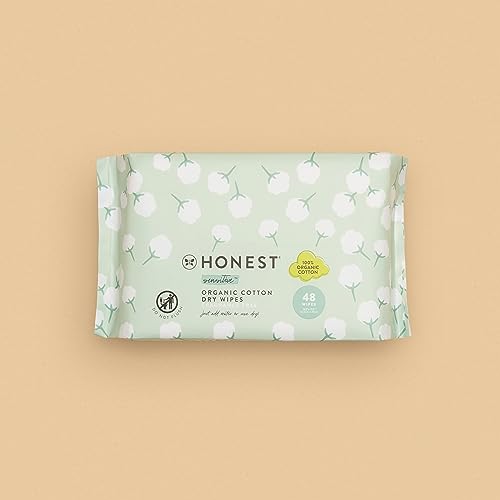 The-Honest-Company-Dry-Baby-Wipes-100-Organic-Cotton-Gentle-Disposable-192-Count Single pack of The Honest Company dry baby wipes.
