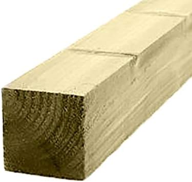 Ruby 4" x 4" (100mm) Pressure Treated Wooden Gate Fence Post 3.0m - Various Pack Sizes (4)