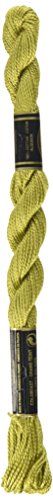Hilo perlé DMC 115, tamaño 5, verde oliva medio miniatura 1