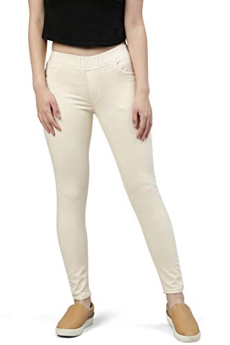 Image of ADBUCKS Women's Slim Fit Mid Rise Jeggings -, Skinny, Wide Leg Jean, Elasticated