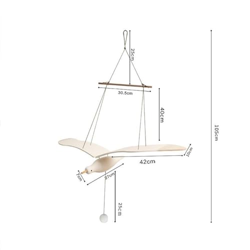 Gaviota móvil de madera para decoración infantil en terrazas y habitaciones 3