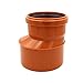 Produktbild Ostendorf KG Rohr Übergangsrohr Reduziermuffe KGR DN 160 auf 125, PVC-hart, Orangebraun, SN 4, 121,5 mm, 1 Stück