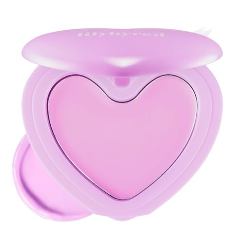 Image of lilybyred Luv Beam Cheek Balm | Heart-Shaped Korean Cream Blush, Semi-Matte, Healthy Glow, Long-Lasting, Blendable & Buildable, Lightweight, Natural-Looking Color, 0.12 oz (05 Cheeky Lavender)