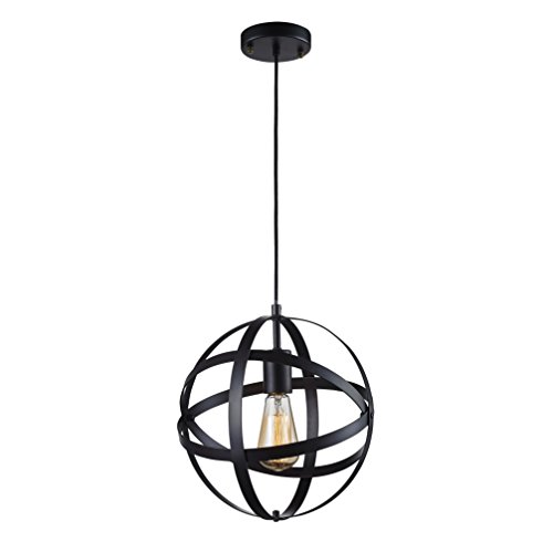 SereneLife Home Lighting Fixture - 11.8โ in Diameter Metal Dome Sphere Pendant Hanging Lamp Ceiling Light with Adjustable Length, Canopy Base Cover Plate and Screw-in Bulb Socket (SLLMP3108) SereneLife Home Lighting Fixture - 11.8โ in Diameter Metal Dome Sphere Pendant Hanging Lamp Ceiling Light with Adjustable Length, Canopy Base Cover Plate and Screw-in Bulb Socket (SLLMP3108)
