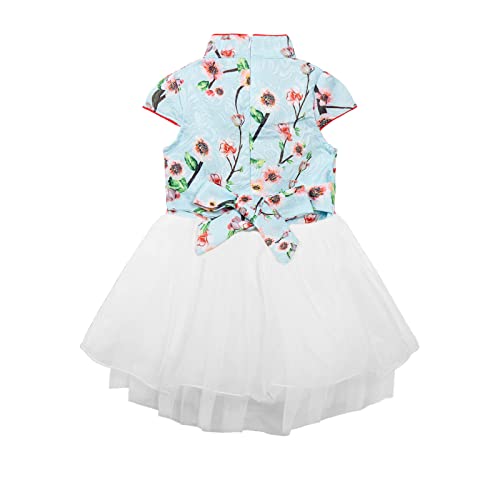 LittleSpring Little Girl Holiday Dress Chinese Qipao Princess Dress2