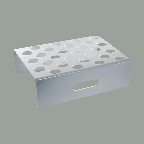 Lucgel Supporto Abbattitore per Stampi Ghiaccioli Calippo Icetube Fruitube 28 Sedi Plastica Bianca - 1 pezzo -