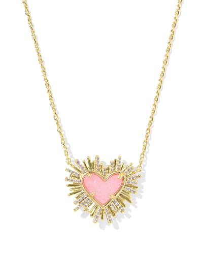 Kendra Scott Dolly Parton Ari Heart Short Pendant Necklace, Fashion Jewelry for Women