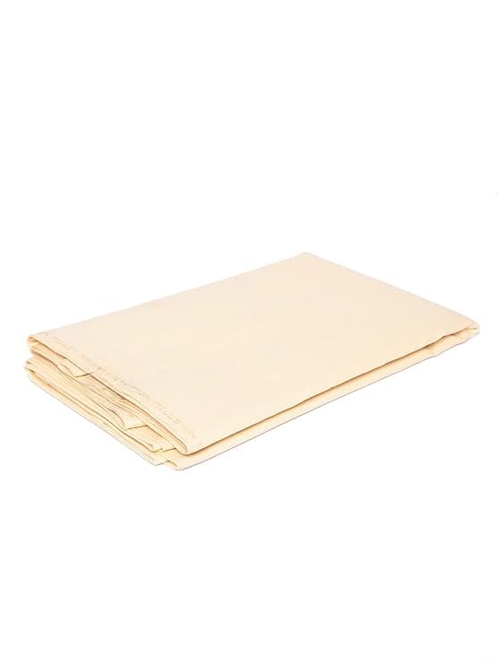MEGISHA Men's Premium Semi Lenan Cotton Unstitched Shirt Fabric (Beiege/Cream-2.25 Meter)-picture-58