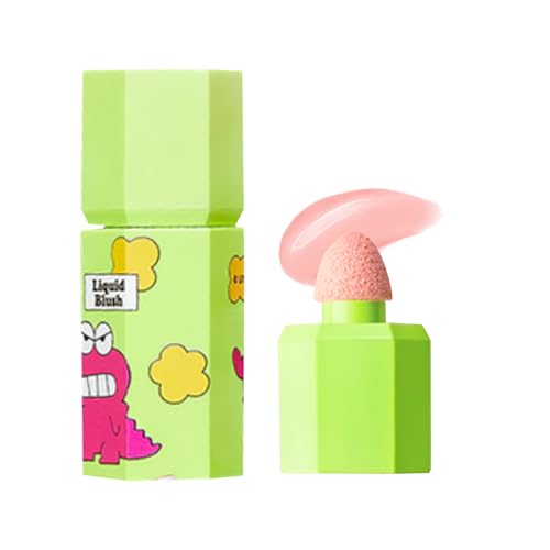 jill leen. チーク 血色感 ジルリーン&クレヨンしんちゃん連名 リキッドチーク ナチュラル ふんわり発色 スポンジブラシ 透明感 ピンク オレンジ イエベ ブルベ コンパクト 人気 プレゼント(#601)