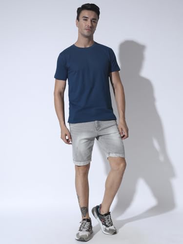 Image of Round Neck Half Sleeve Pure Cotton T-Shirt
