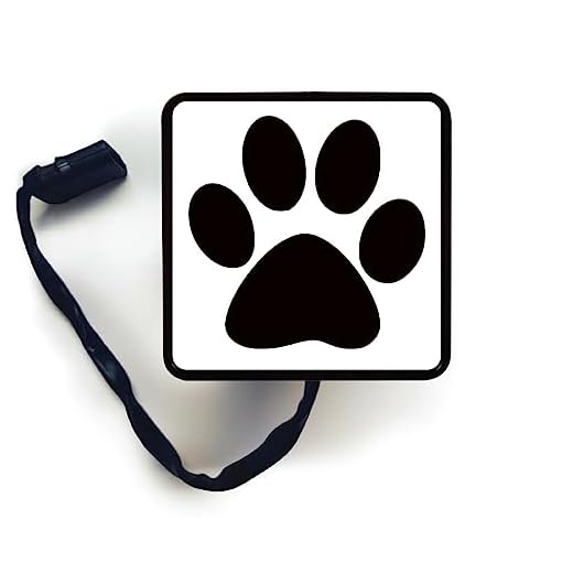 Trailer Hitch Cover Tube Cover Plug Cap Fits 2 Inch Receivers for Toyota Ford Jeep Chevrolet Dodge Ram Hitch Cover Art - for Paw Design - Trailer Receiver LED Brake Light Mod-GX911-153