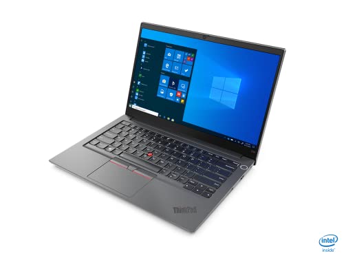 Image of Lenovo ThinkPad E14 Intel Core i3 11th Gen 14 inch FHD IPS Thin and Light Laptop (8GB RAM /512 SSD /DOS /Fingerprint Reader /Black /1.59 kg), 20TAS14C00