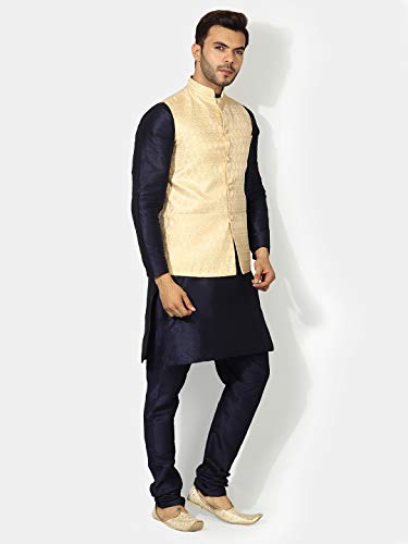 Image of UnM Men Silk Blend Classic Kurta Set