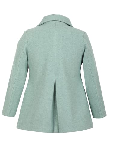 Image of CHKOKKO Girl's Wool Blend Stylish Standard Length Winter Wear Button Coat For Kids