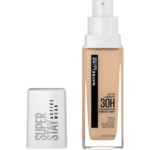 Maybelline New York SuperStay Full Coverage Foundation, Natural Beige (Pack of 2)
