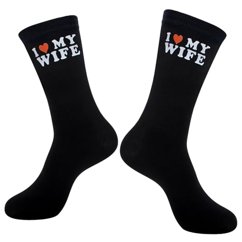 Joyline Mothers Day Gifts for Wife Funny I Love My Wife Cool Socks for Anniversary Valentine's Day Birthday Gifts