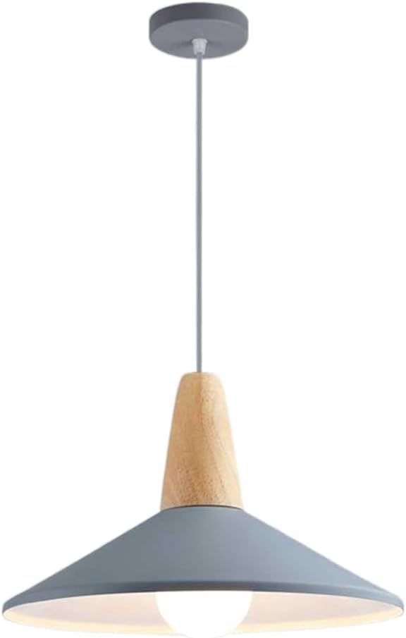 Lampe de plafond de salle à manger avec suspension LED ronde en métal