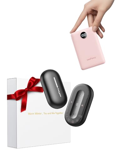 Cargador portátil ultradelgado 10000mAh con calentadores de manos 2 piezas