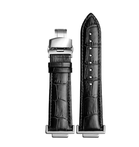 [SLFJEYTX] GA-110 120 GA-100 Gwb5600 M5610 GA-2100 �E�H�b�`�X�g���b�v�p 16mm �{�v�E�H�b�`�o���h 1��(Black silver buckle)