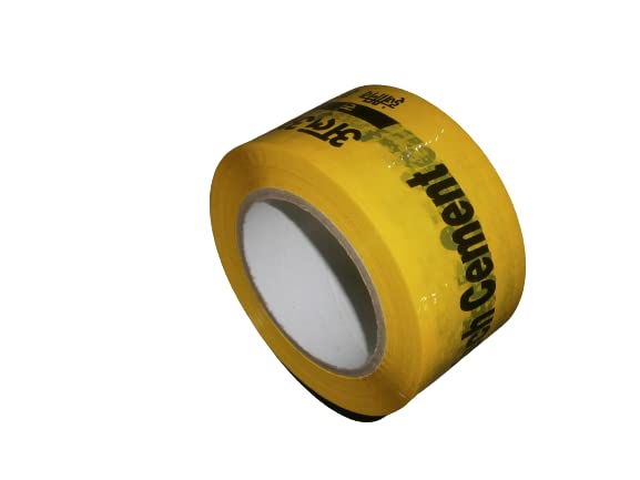 YELLOW SHUTTERING TAPE (180 METER LENTH 2.5 INCH WIDTH) pack of 1 pcs
