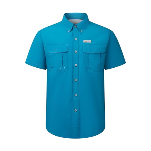 9 Best Sun Shirts for Men 4 Tuna Men’s Fishing Shirt Short Sleeve UPF 50+ Sun Protection Quick Dry Breathable Lightweight...
