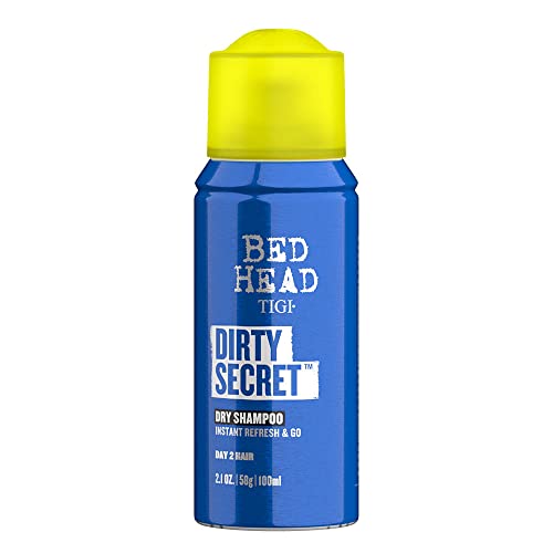 Bed Head by TIGI - Dirty Secret Dry Shampoo - Instant Hair Refresh- For Oily and Greasy Hair - Travel Size - 100 ml