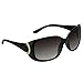 proSPORT Women Bifocal Sunglass Reader Oversized +1.75 Black Frame Gold Accent Gradient Smoke