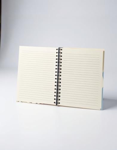 Image of LABUBU Yellow Cute Spiral Diary - A5 Notebook for Kids Girls | Aesthetic Journal Book with Ruled 200 Pages | 80 GSM | Small Notebook Diary for School | Journaling Diaries | Notes & Gift