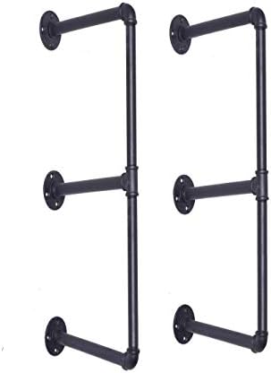 Industrial Wall Mount Iron Pipe Shelf Shelves Shelving Bracket Vintage Retro Hun 730353314034