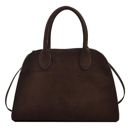 Modavo Suede Tote Bag for Women, Women's Fashion Retro Shoulder Satchel Bag
