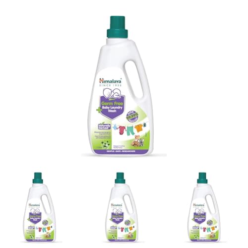 Image of Himalaya Germ Free Baby Laundry Detergent with Plant Based Cleansers & Biodegradable Ingredients (Bottle, 1 Litre) (Pack of 4)