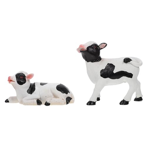 CHILDWEET Adorno de Resina de Vaca Lechera para Decoración de Mesa en Casa, Figura Multiusos y Práctica para Fiestas y Paisajismo Diseño Único y Colorido