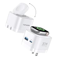 【Apple Watch対応の3-in-1折りたたみ充電器】 この3-in-1充電器は、90度調整可能なワイヤレスApple Watch充電スタンドを備え、USB-CとUSB-Aポートで最大3台のデバイスを同時充電可能。iPhone、Apple Watch、その他のスマートウォッチに対応し、家庭やオフィスで便利にご利用いただけます。多デバイスユーザーに最適で、忙しい日でもシームレスな充電を提供。さらに、折りたたむと超薄型のコンパクト設計となり、ポケットに入れて携帯可能。居家、オフィス、旅行、ホテ...