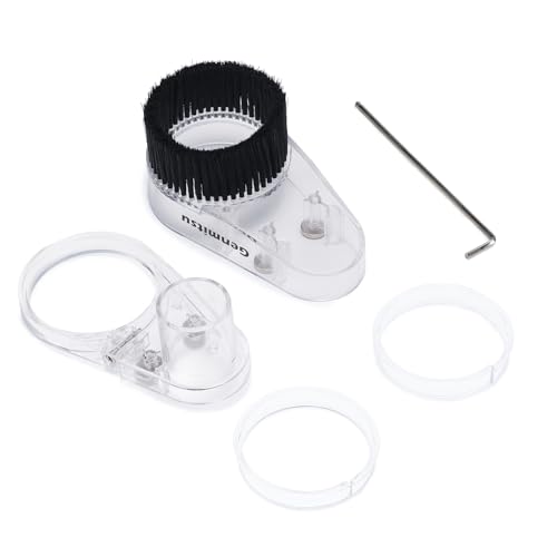 Genmitsu 65mm & 69mm CNC Dust Shoe, Compatible with Most 65mm/69mm Spindle Motor and Compact Router, Hose Adapter Inner Diameter 38mm (1.5?), Transparent