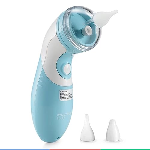 Multikids Baby Aspirador Nasal Elétrico Azul Perfect Baby - Bb1165