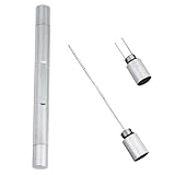 Cigar Enhancer, Stainless Steel Portable Cigar Accessory Punch for clearing Cigars and preventing Burns, Cigar Needle (Silvery)