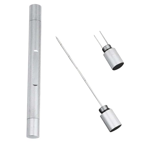 Cigar Enhancer, Stainless Steel Portable Cigar Accessory Punch for clearing Cigars and preventing Burns, Cigar Needle (Silvery)