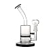 Produktbild Dab Oil Rig Bong 14,5 mm Joint kleine Glas Wasserpfeifen Slide Bowl mit Nagel (Schwarz)