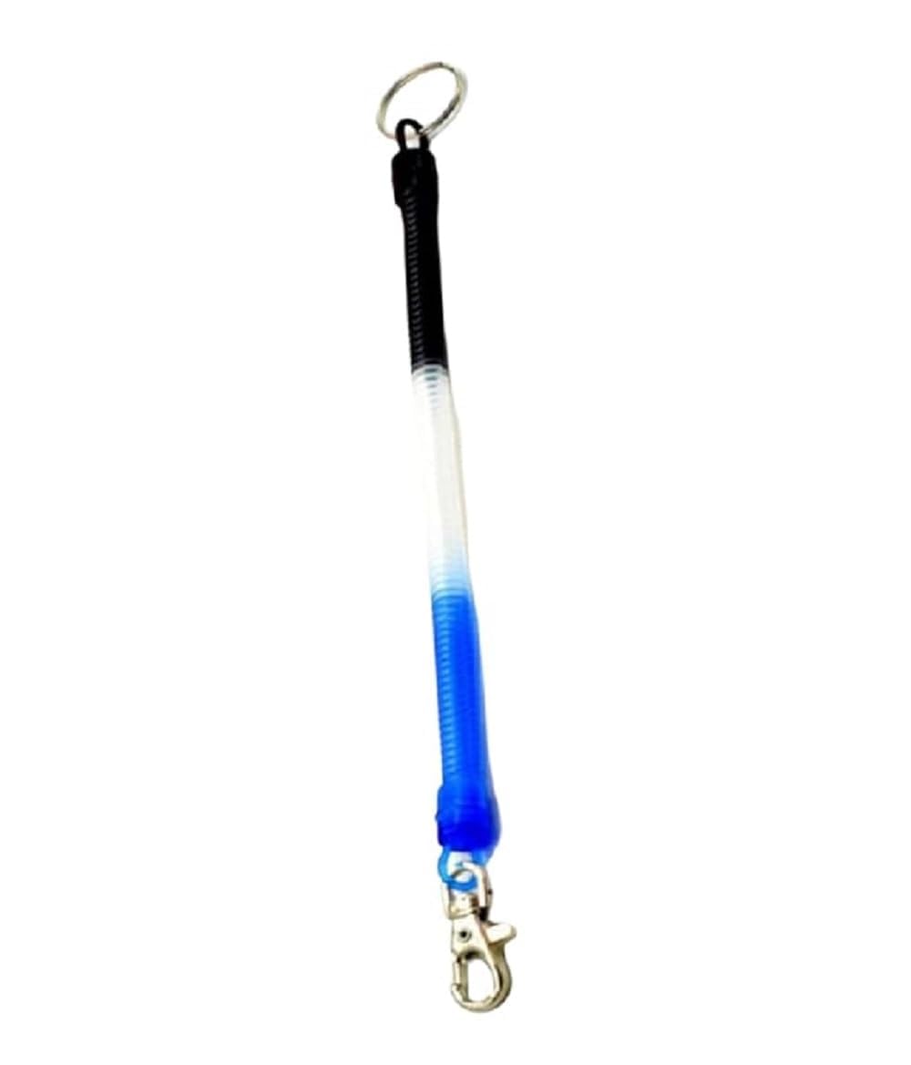 Tricolor Spiral String Keychain Retractable Keyholder Key Ring Metal Lobster Clasp Stretchable Key chain For Bike Car Home Key Purse Novelty-image-29