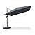 PURPLE LEAF 10 Feet Patio Umbrella Outdoor Cantilever Square Umbrella Aluminum Offset Umbrella with 360-degree Rotation for Garden Deck Pool Patio, Grey