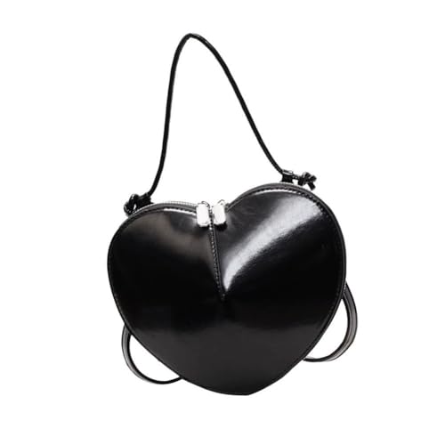 Heart Shaped Shoulder Bag Handbag Pu Leather Heart Crossbody Bag Ladies Satchel Shoulder Purse for Women Girls2
