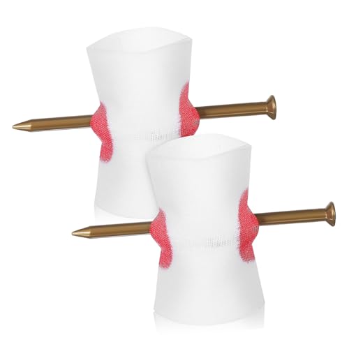 HAMPPLIES 2 Halloween Streich Requisiten Nagel durch Finger Attrappe Realistisch Kunststoff Fake Nail Trick für Party und