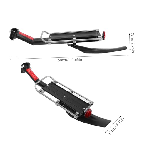 Portaequipajes de aleación de aluminio Toyvian resistente para ciclismo urbano 2