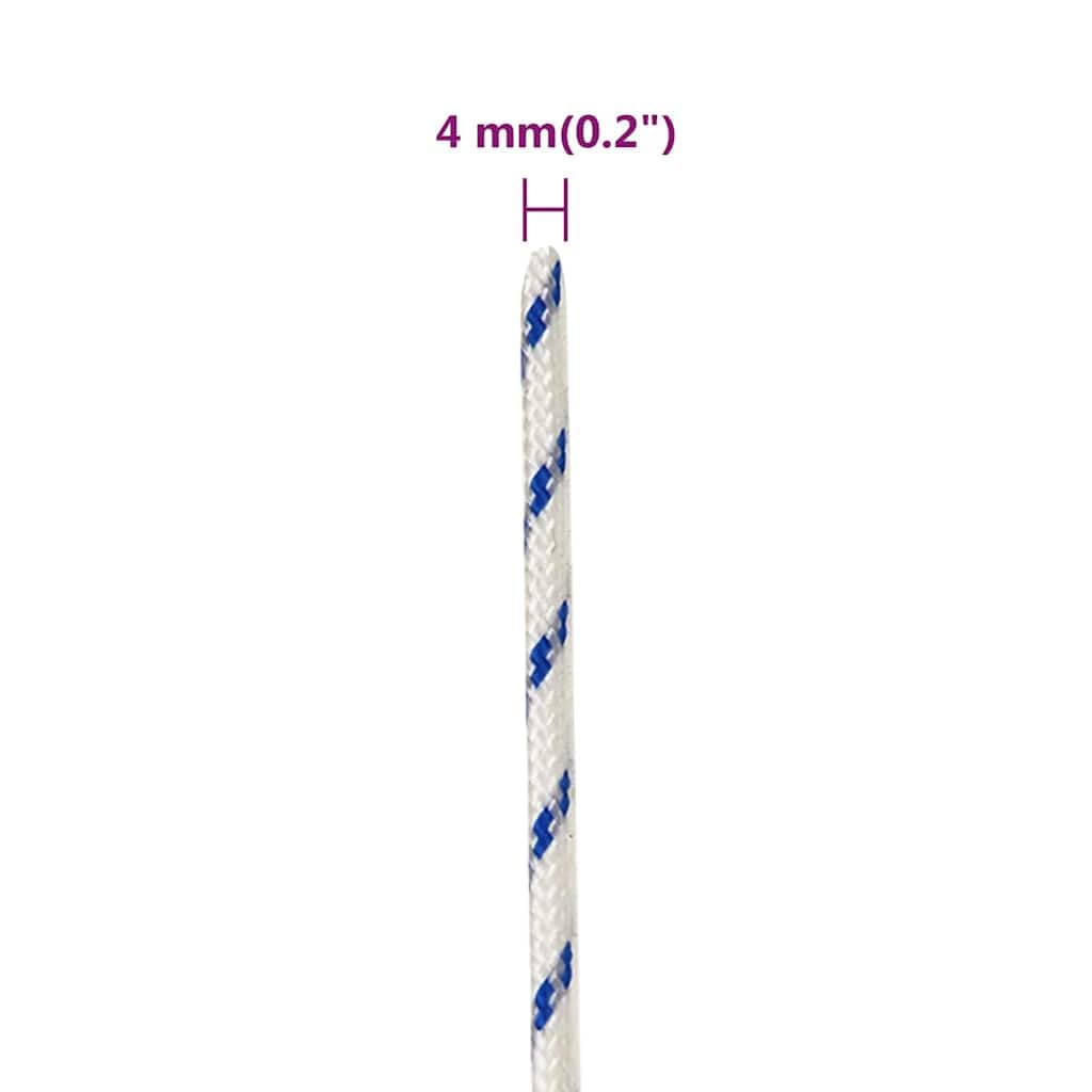 Corde bateau blanche 4 mm 250 m polypropylène