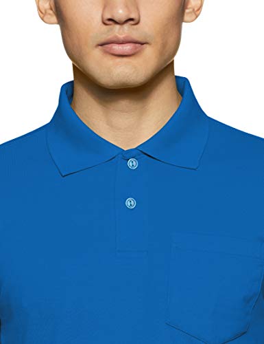 Image of Rupa Bumchums Men Super Combed Cotton Solid Half Sleeve Club Collar Polo Regular Fit T-Shirt with Chest Pocket