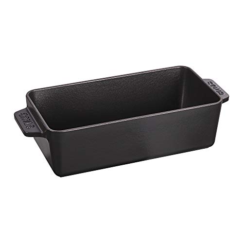 Staub Cast Iron 12.75-inch x 5.25-inch Loaf Pan - Matte Black, Made in France