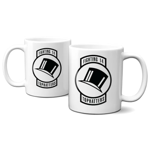 Taza con logo VFA-14 Top Hatters 11 oz miniatura 2