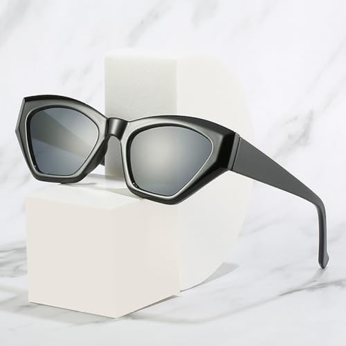 Lunettes de soleil œil de chat polygone au design rétro haut de gamme - 2