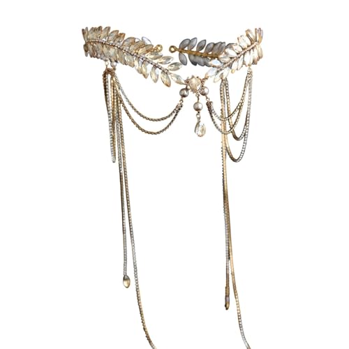 Accessoire cheveux mariée doré en cristal pour votre shooting photo de mariage